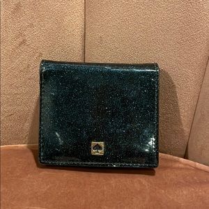 Kate Spade blue sparkle wallet